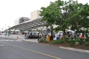 Pentagon City Metro station southwest entrance