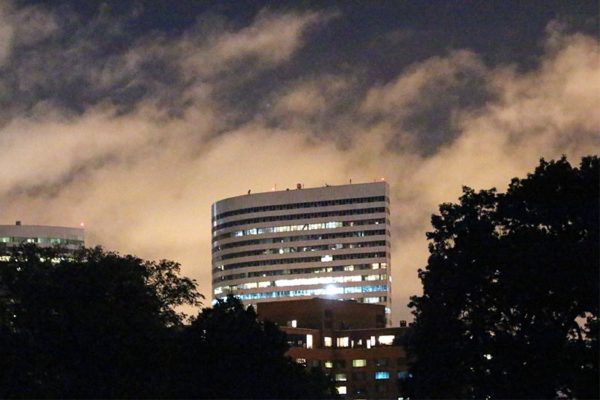 Office building in Rosslyn as seen from the Marine Corps War Memorial