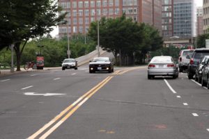 New two-way section of Crystal Drive at 23rd Street