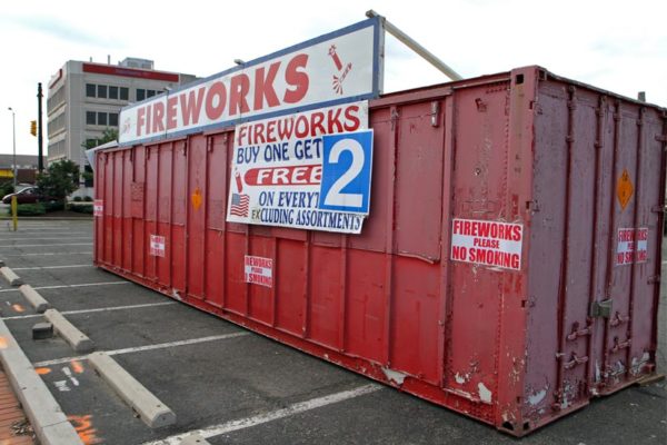 Fireworks trailer on Columbia Pike