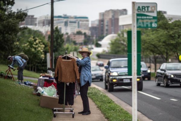 Yard sale on Quincy Street (Flickr pool photo by Ddimick)