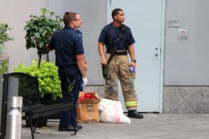 Hazmat investigation outside Le Méridien in Rosslyn